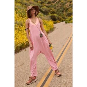 NWOT Free People Movement Hot Shot Onesie Jumpsuit Prism Pink